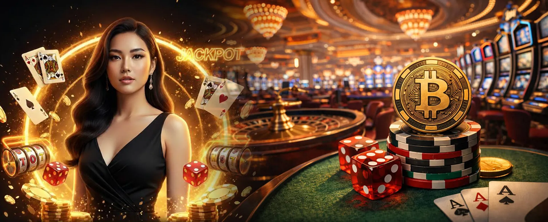 Jiliplay Online Poker Table with Cards and Chips